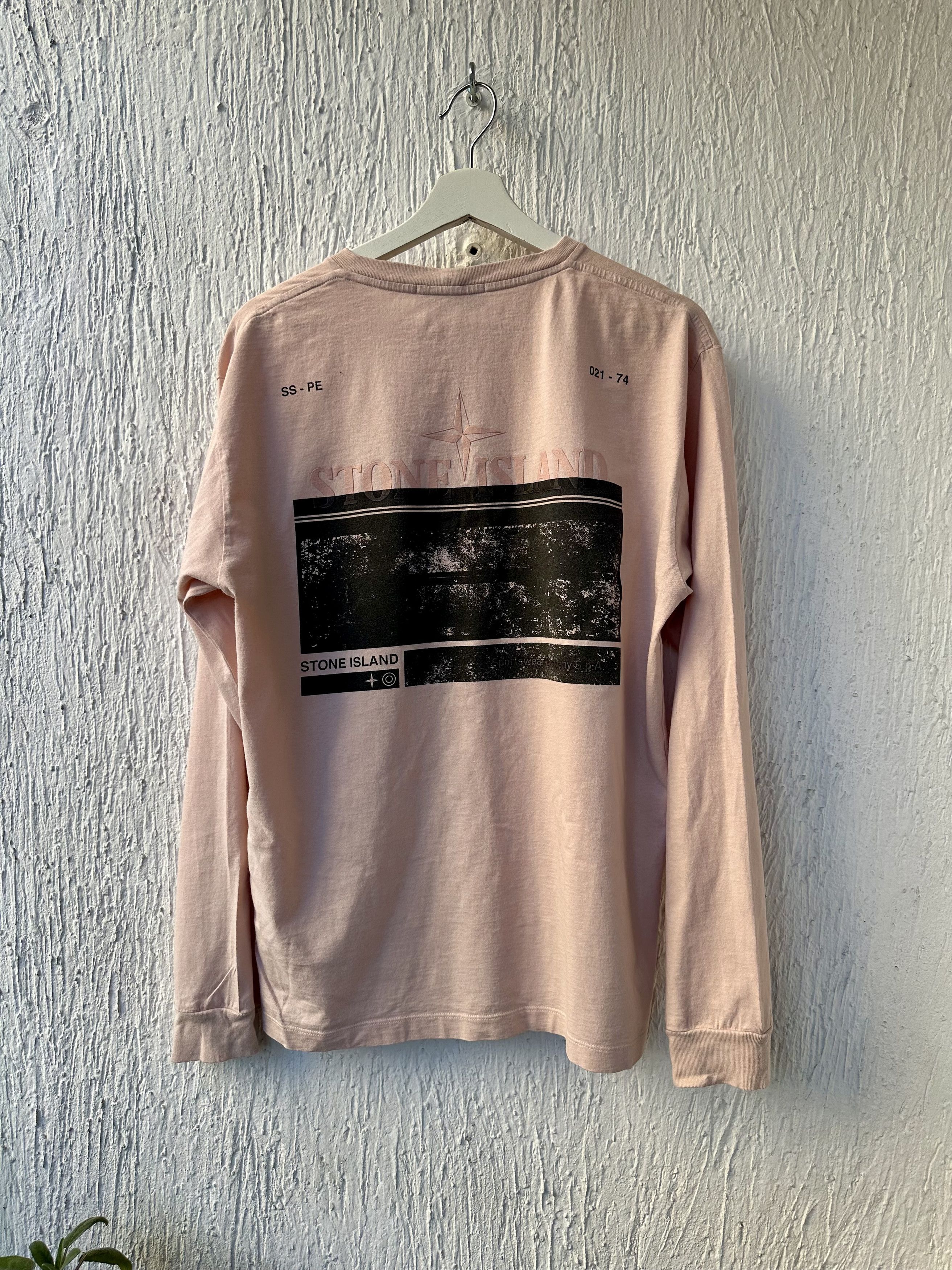 Stone Island PINK BLOCK TWO LONGSLEEVE Size US L / EU 52-54 / 3 - 3 Thumbnail
