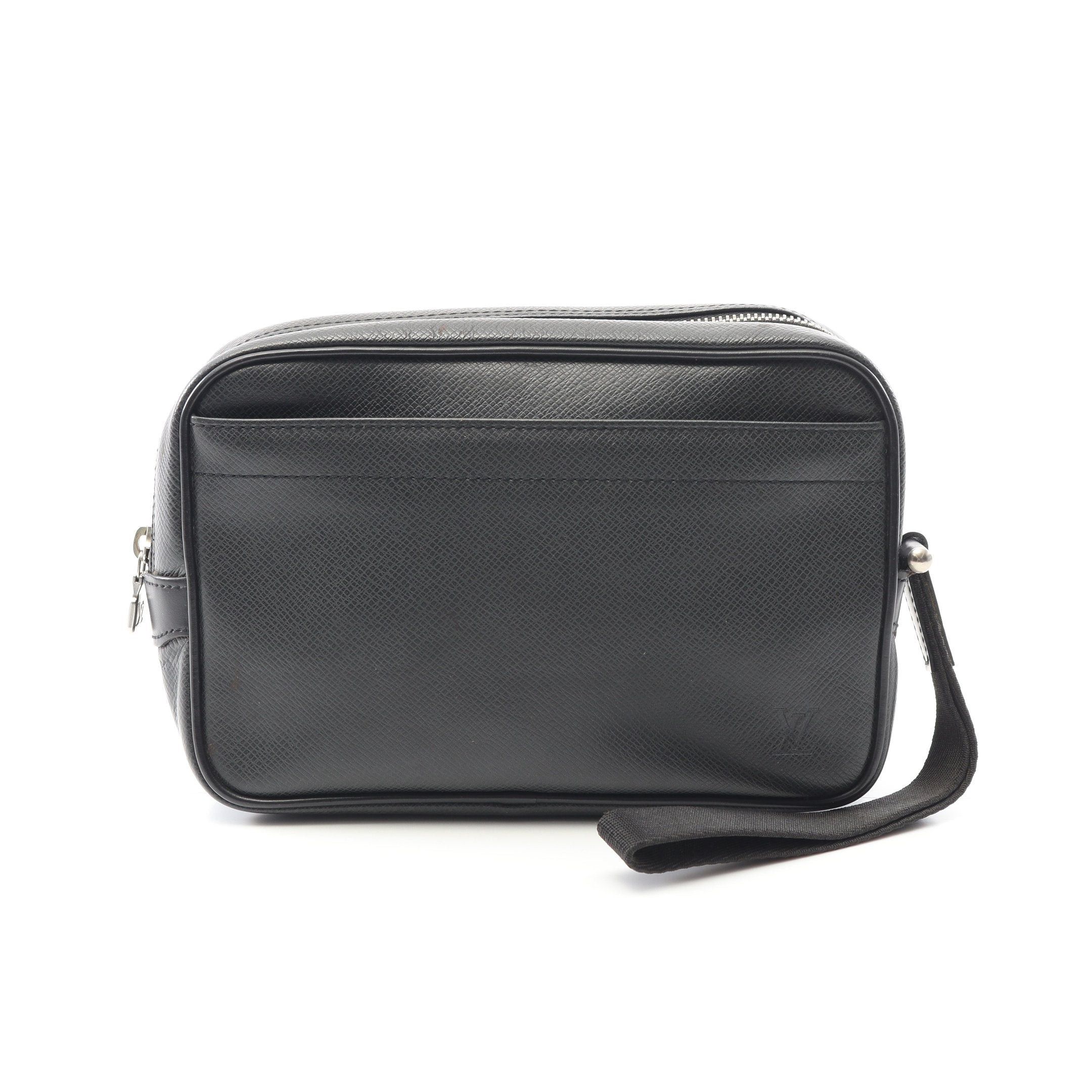 Louis Vuitton Louis Vuitton Karga Taiga Ardoise Second Bag Clutch Leather Black Size ONE SIZE - 1 Thumbnail