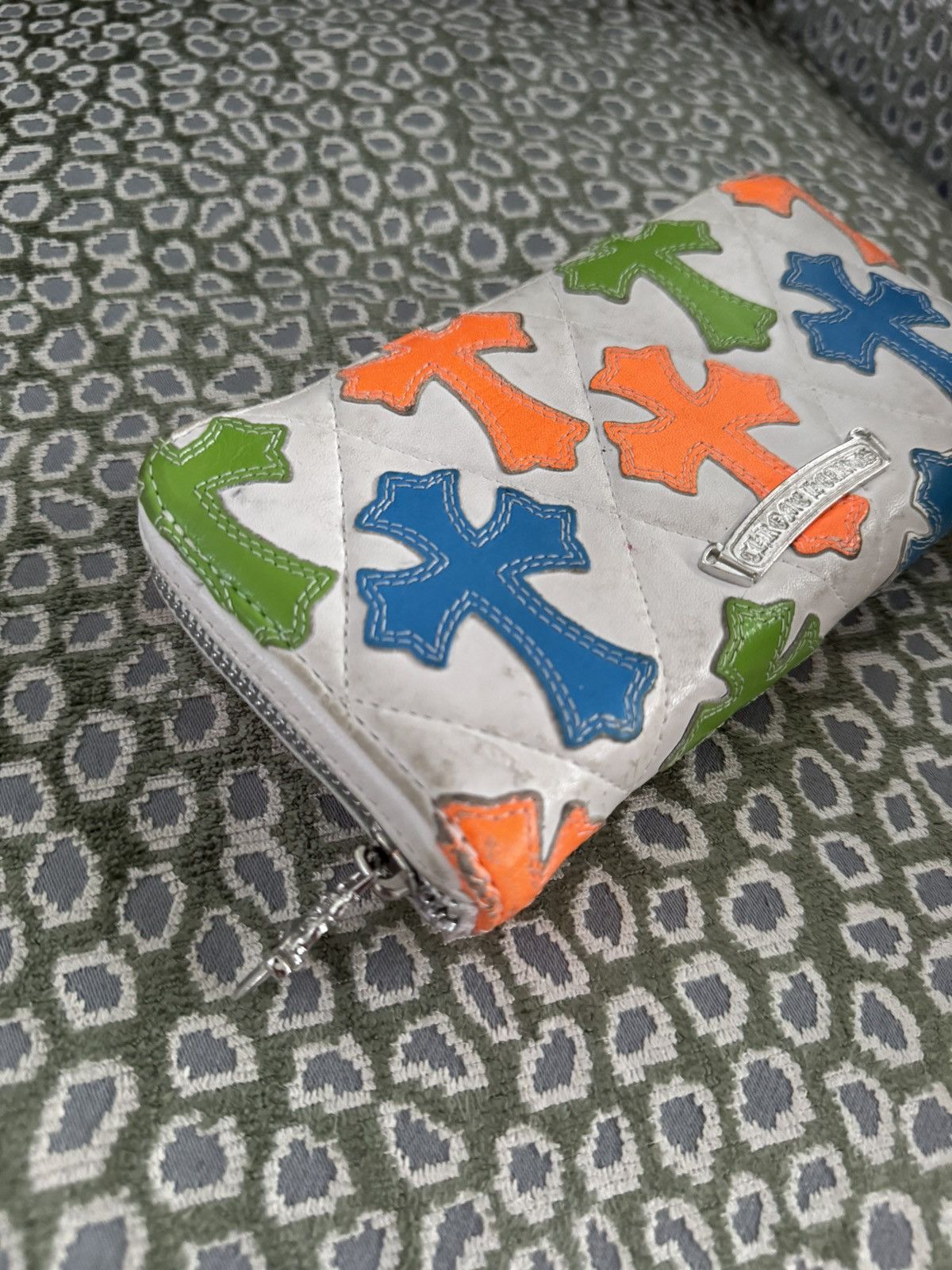 Chrome Hearts Chrome Hearts Multicolor Leather Cross Patch Long Zip Wallet Size ONE SIZE - 5 Thumbnail