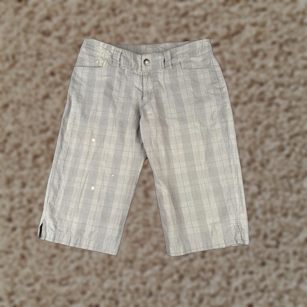 The North Face The North Face Women's Cargo Shorts Size 8 Gray Plaid Cotton Hiking Activewear 30x16 Size 30" / US 8 / IT 44 - 1 Thumbnail