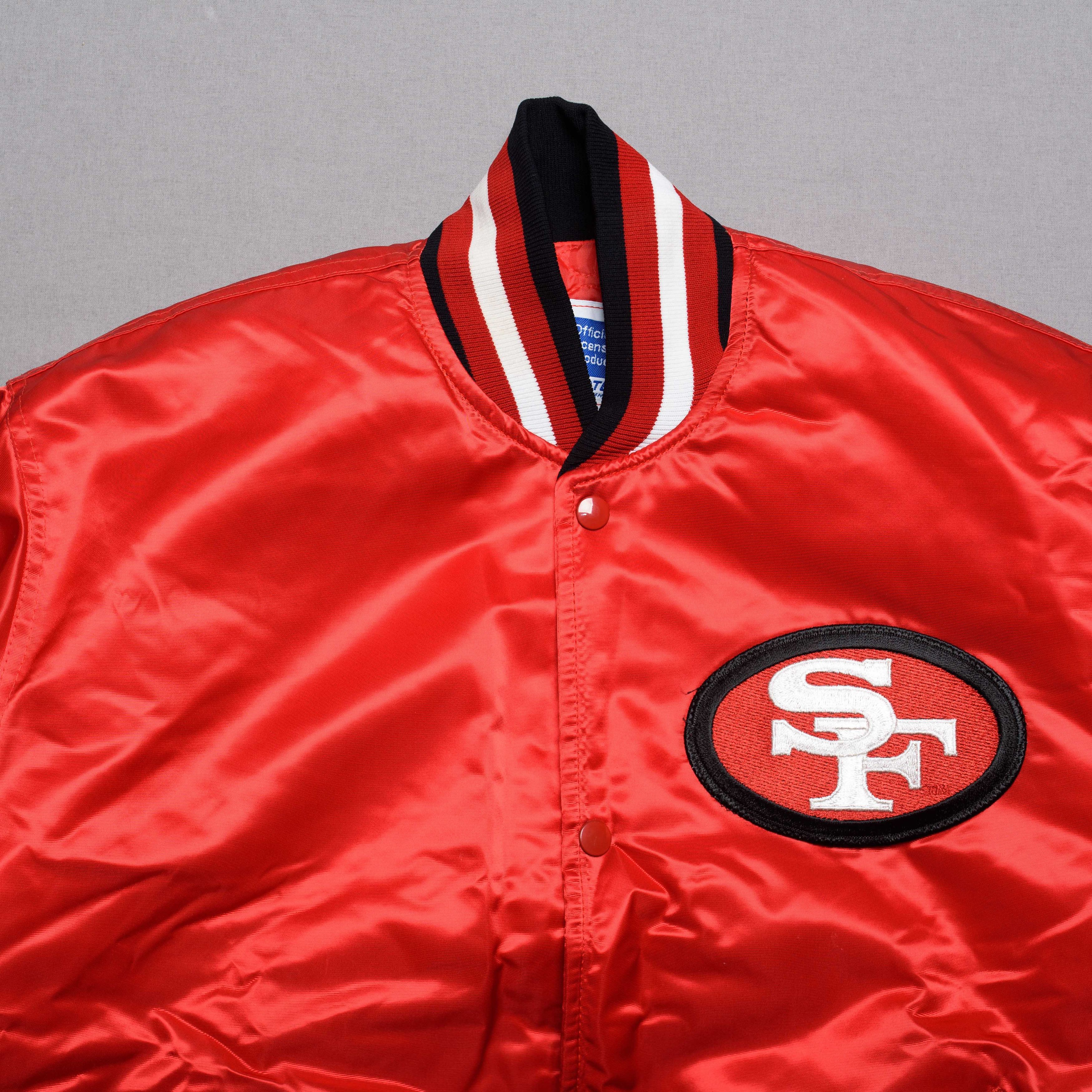 NFL × Starter Vintage San Francisco 49ers Starter Bomber Jacket Size US L / EU 52-54 / 3 - 3 Thumbnail