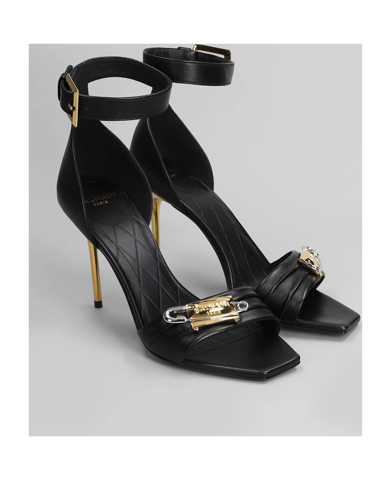 Balmain o1s1wg110126 Safety Sandals in Black Size US 10 / IT 40 - 5 Thumbnail