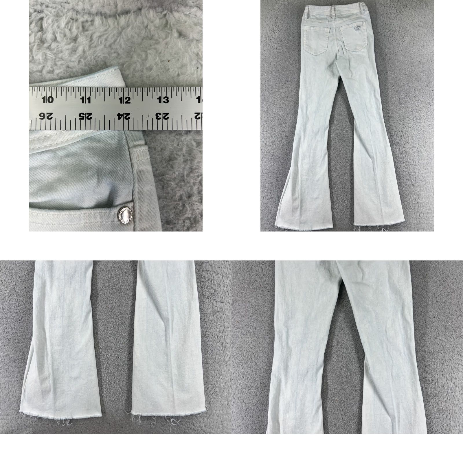 Forever 21 Forever 21 Jeans Womens 24 Blue Denim Flared Distressed Raw Hem 22x30 Pants Regular Jeans Womens Blue 90s Western Fashion Size 42" / US 20 - 9 Thumbnail