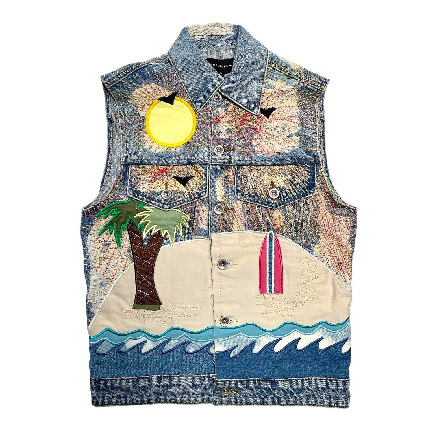 Who Decides War x PALE USA Seaboard Jean Vest Indigo Size US S / EU 44-46 / 1 - 1 Thumbnail