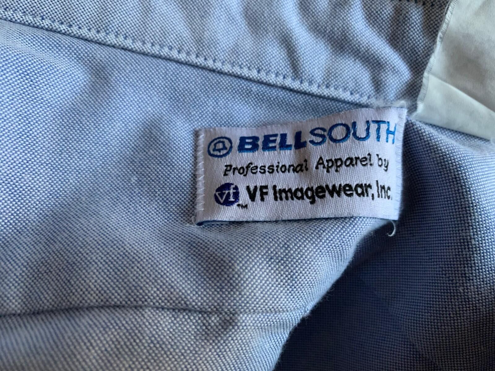 Other BellSouth XL Men's Light Blue Long Sleeve Button Up Shirt Size US XL / EU 56 / 4 - 6 Thumbnail