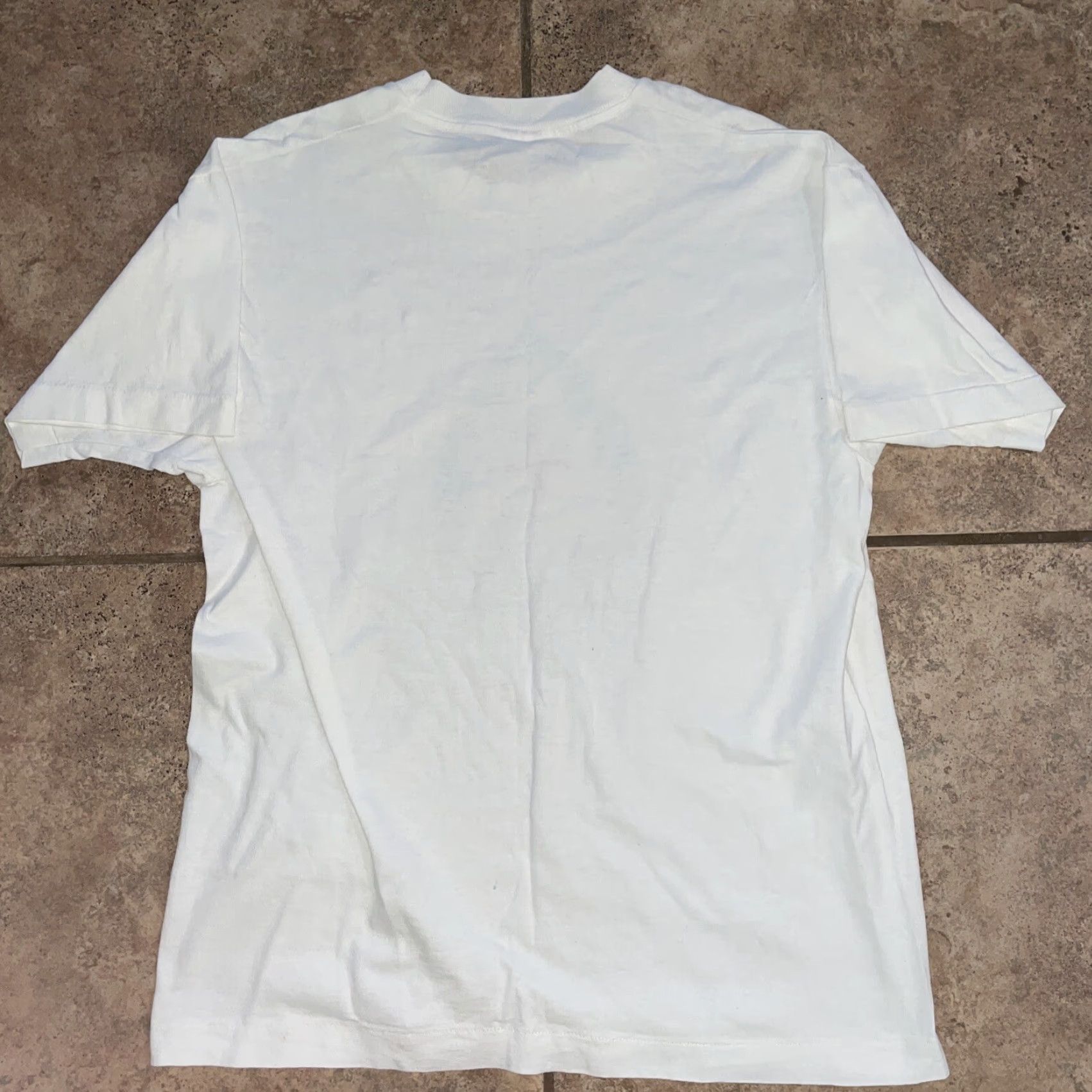 Fruit Of The Loom VINTAGE Fruit of the Loom T-Shirt Discover Columbus Hosta Society 1992 White Mens L Single Stitch USA Size US L / EU 52-54 / 3 - 4 Thumbnail