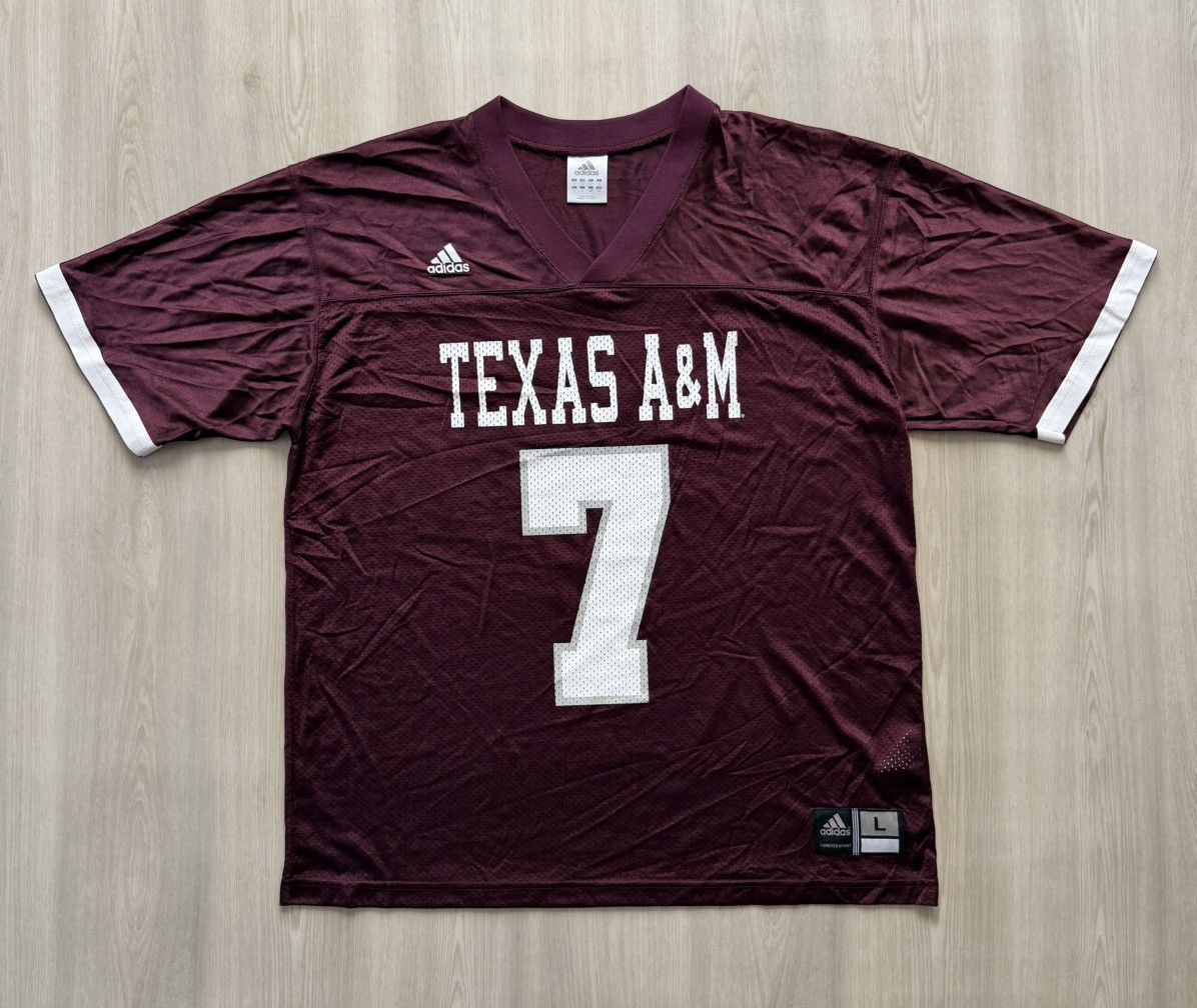 Adidas Vintage Adidas Texas A&M Football Jersey Size Adult L #7 Size US L / EU 52-54 / 3 - 1 Thumbnail