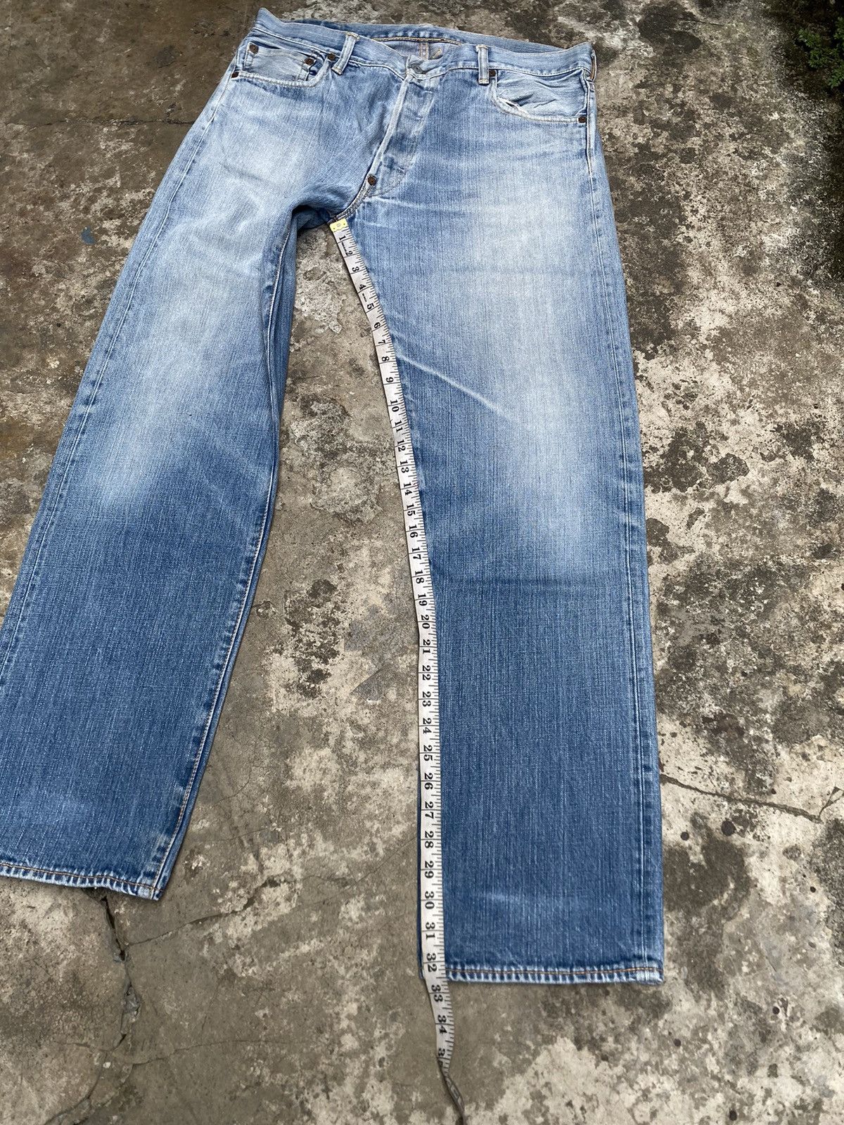 Evisu Evisu Faded Blue Straight Denim Pants Size US 36 / EU 52 - 13 Thumbnail
