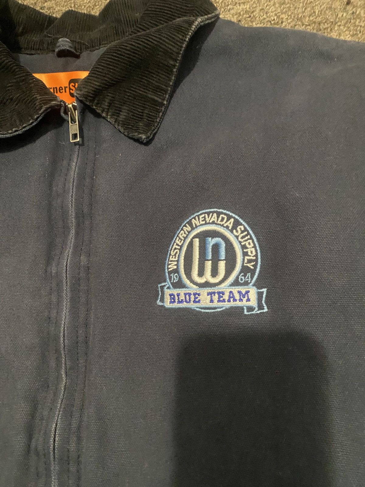 Vintage Thrifted Detroit Jacket Navy Blue Size US XL / EU 56 / 4 - 4 Thumbnail