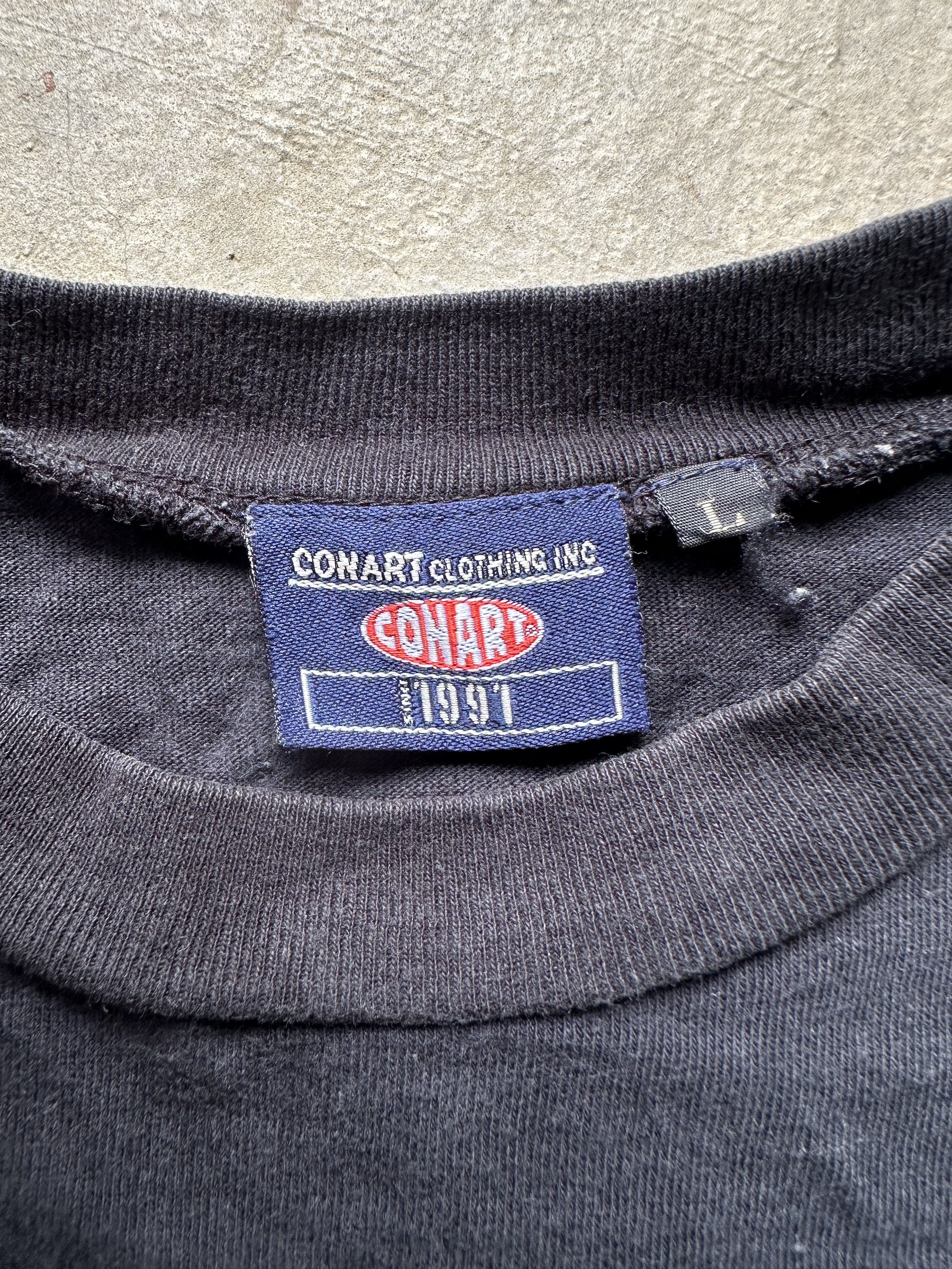 Vintage Vtg Conart 1991 HipHop Clothing Power Black Mind Is Endless Size US L / EU 52-54 / 3 - 8 Thumbnail