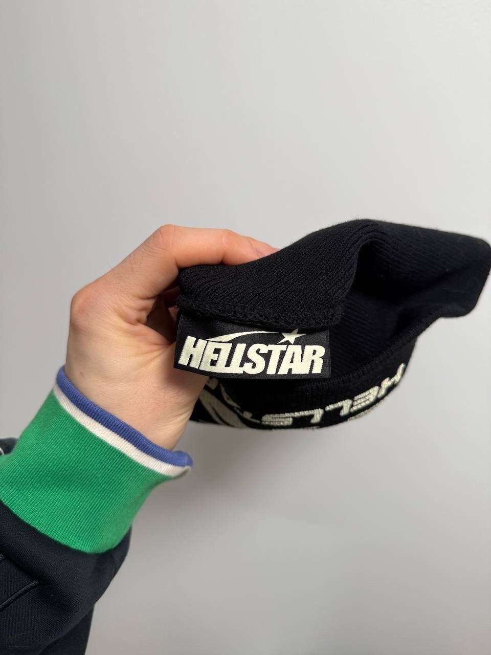 HELLSTAR Hellstar Beanie Star Black and white Size ONE SIZE - 4 Thumbnail