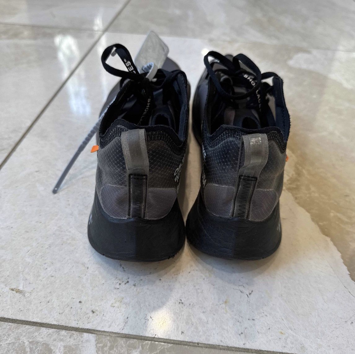 Nike × Off-White Off White x Nike Zoom Fly SP 'Black' Size US 11.5 / EU 44-45 - 4 Thumbnail