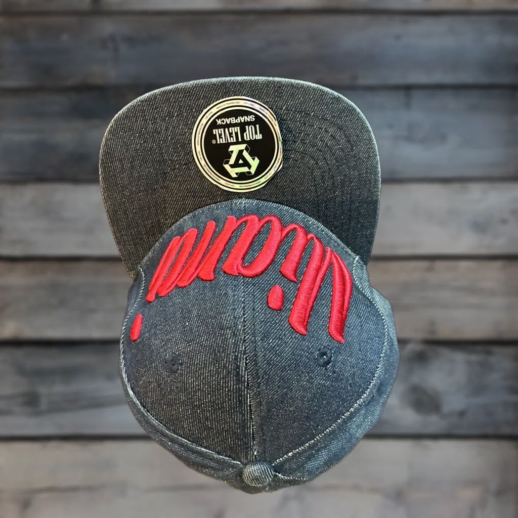 New Era New Era Miami Dark blue denim snapback ball hat One Size Mens Size ONE SIZE - 1 Thumbnail
