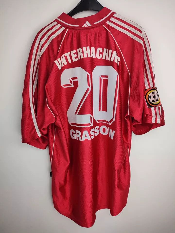 Vintage Vintage SpVgg Unterhach 1998/00 HOME #Grassow Matchworn Size US XXL / EU 58 / 5 - 6 Thumbnail