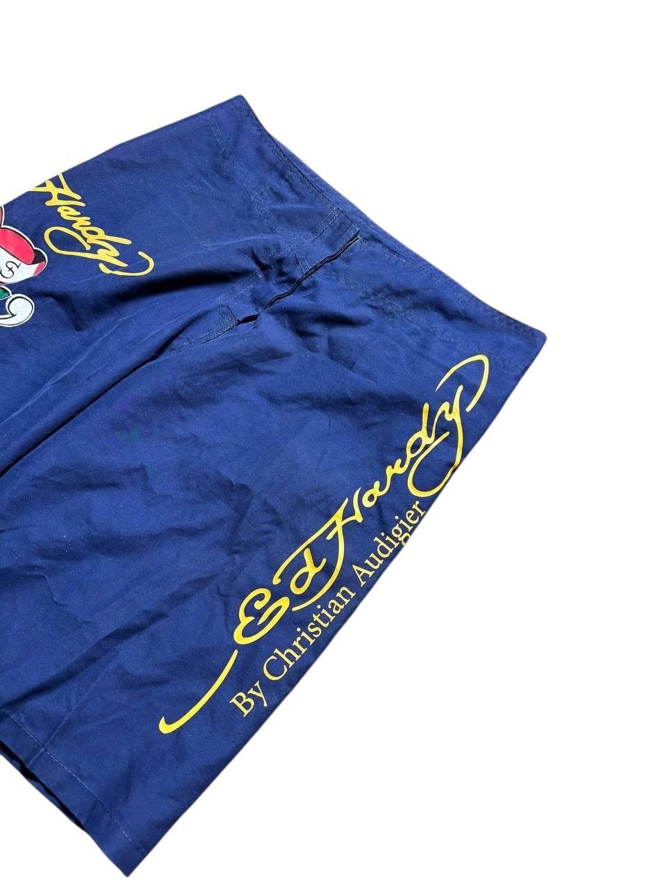 Ed Hardy Ed Hardy by Christian Audiger Nylon Baggy Shorts Y2K Size US 32 / EU 48 - 3 Thumbnail