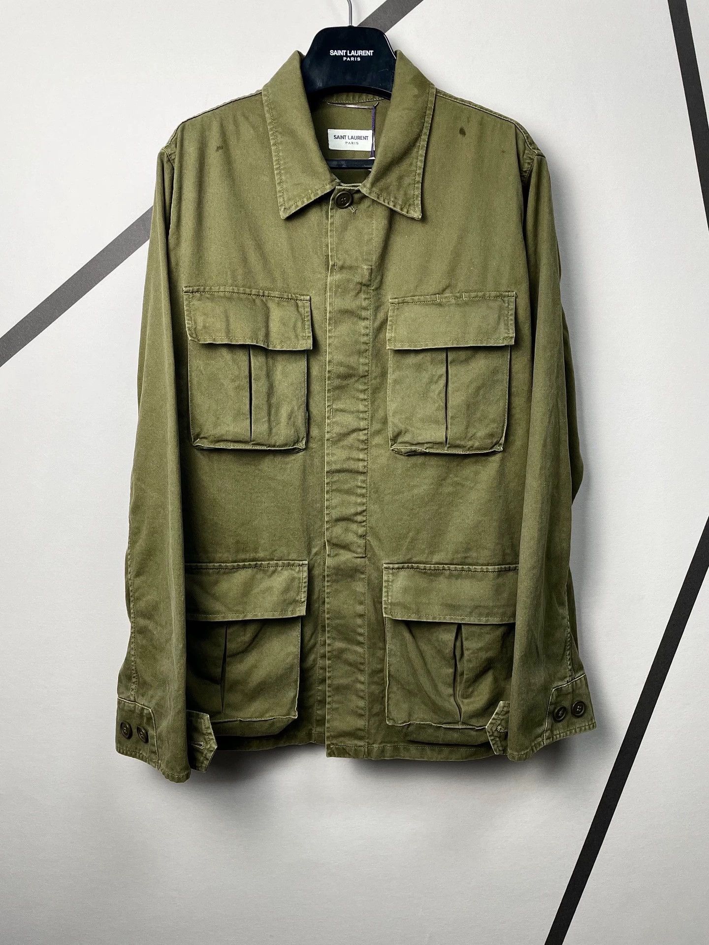 Saint Laurent Paris Authentic Saint Laurent SLP four-pocket safari jacket Size XL / US 12-14 / IT 48-50 - 1 Thumbnail
