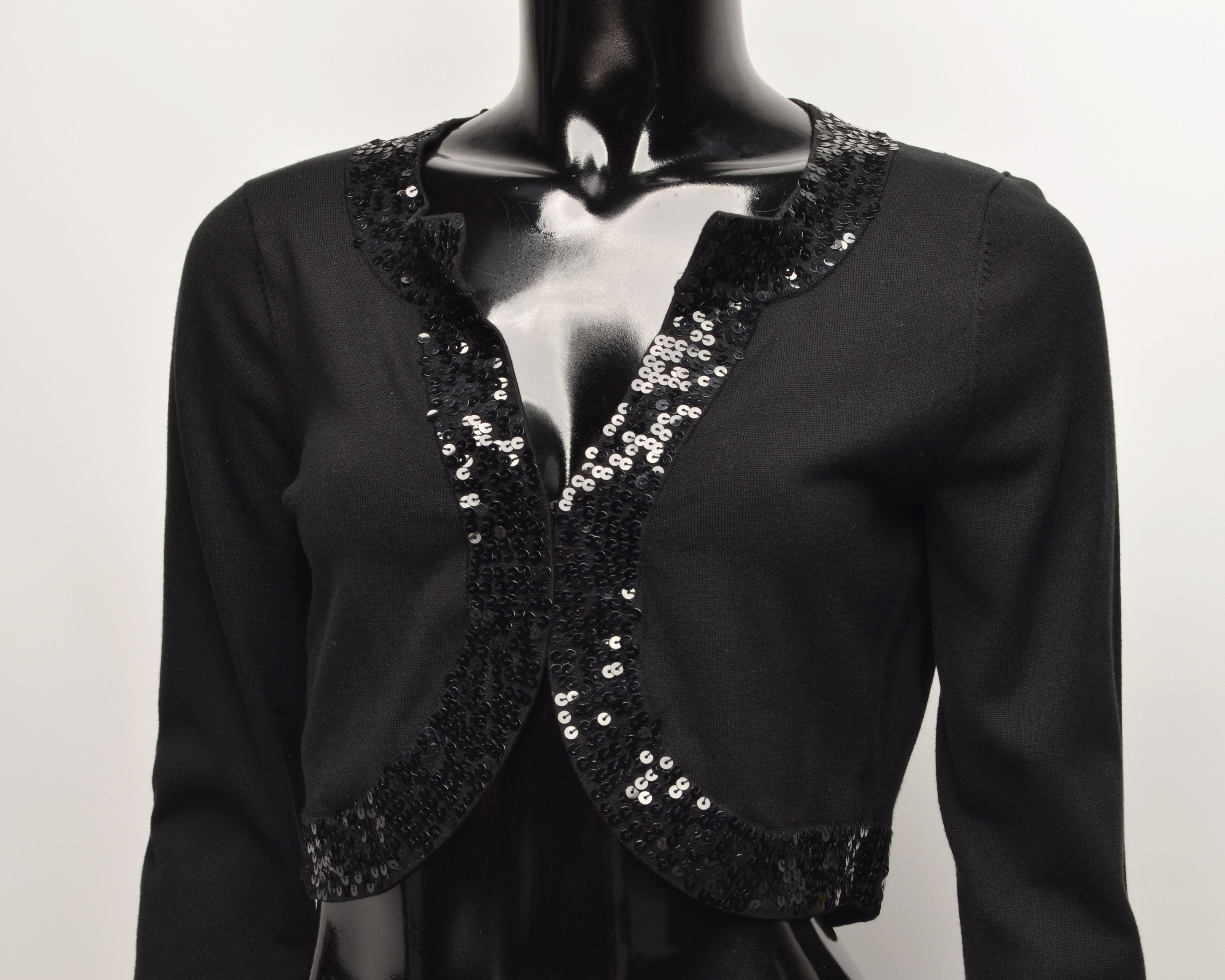 Roberto Cavalli Roberto Cavalli Silk Cropped Bolero Top Size S / US 4 / IT 40 - 2 Thumbnail