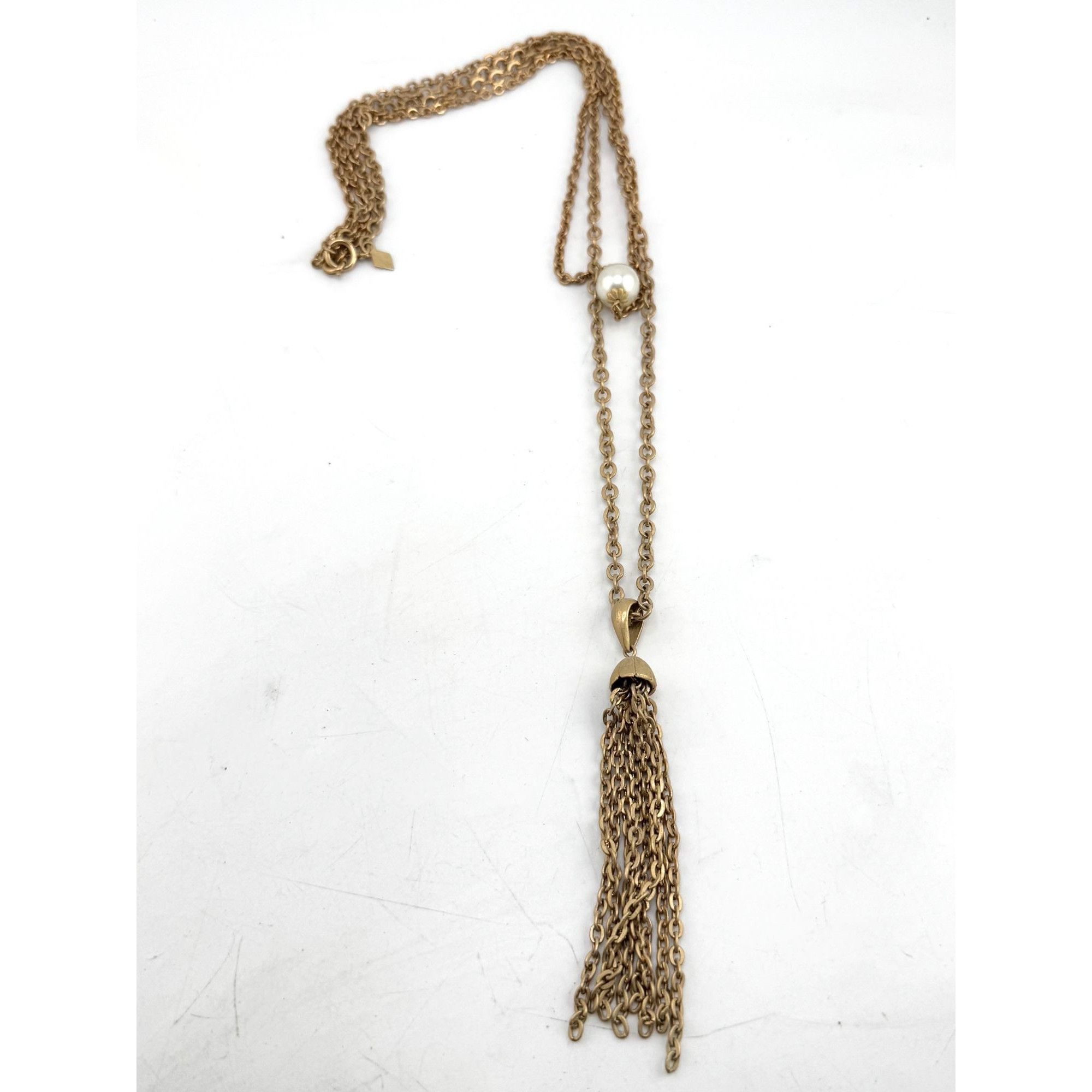 Vintage Vintage Sarah Coventry faux pearl multi chain tassel multi s Size ONE SIZE - 3 Thumbnail