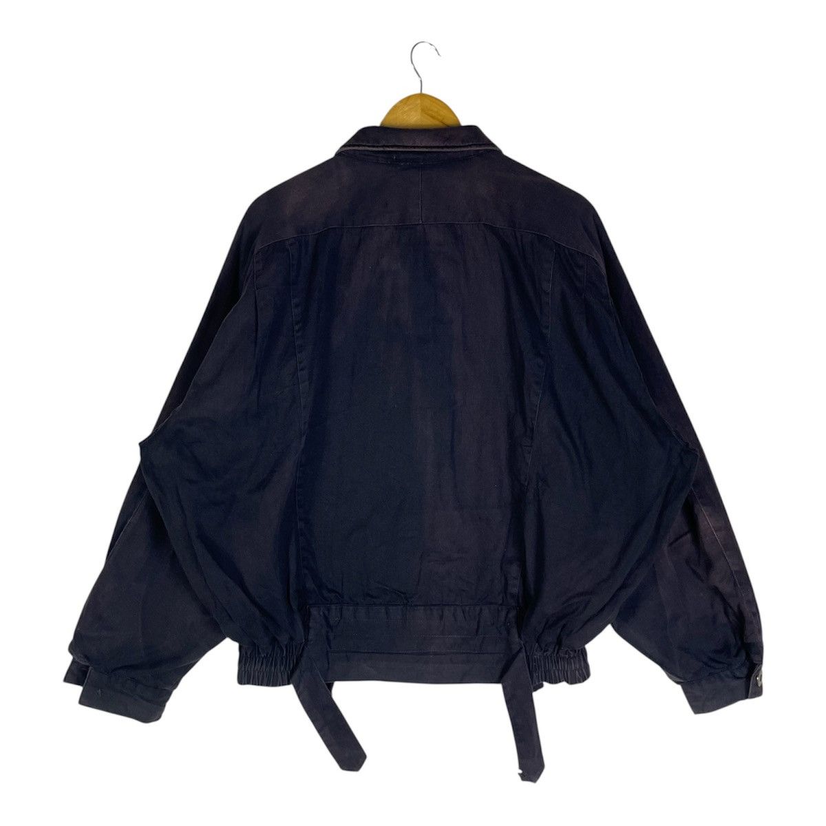 Issey Miyake Vintage 80s Oversized Blouson Jacket – Belted Hem, Boxy Flow Size US L / EU 52-54 / 3 - 2 Thumbnail