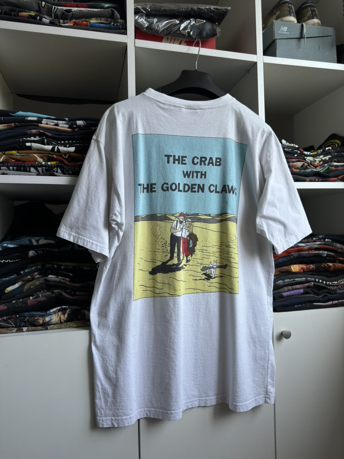 Vintage Vintage 90s 🦀 The Adventures of Tin Tin The Crab Tee Size US L / EU 52-54 / 3 - 3 Thumbnail