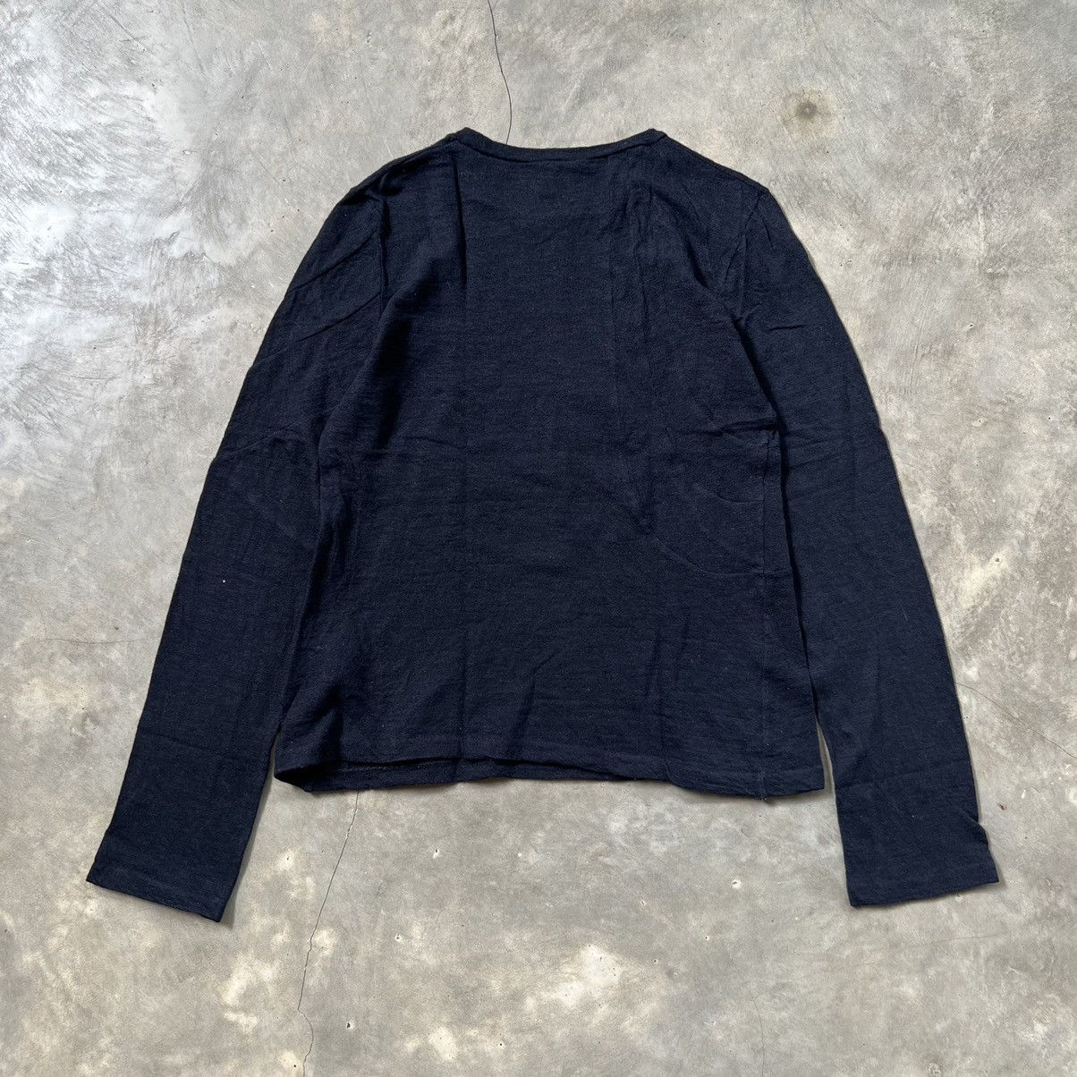 Issey Miyake Vintage Sunao Kuwahara by Issey Miyake Wool Knit Shirt Size M / US 6-8 / IT 42-44 - 2 Thumbnail