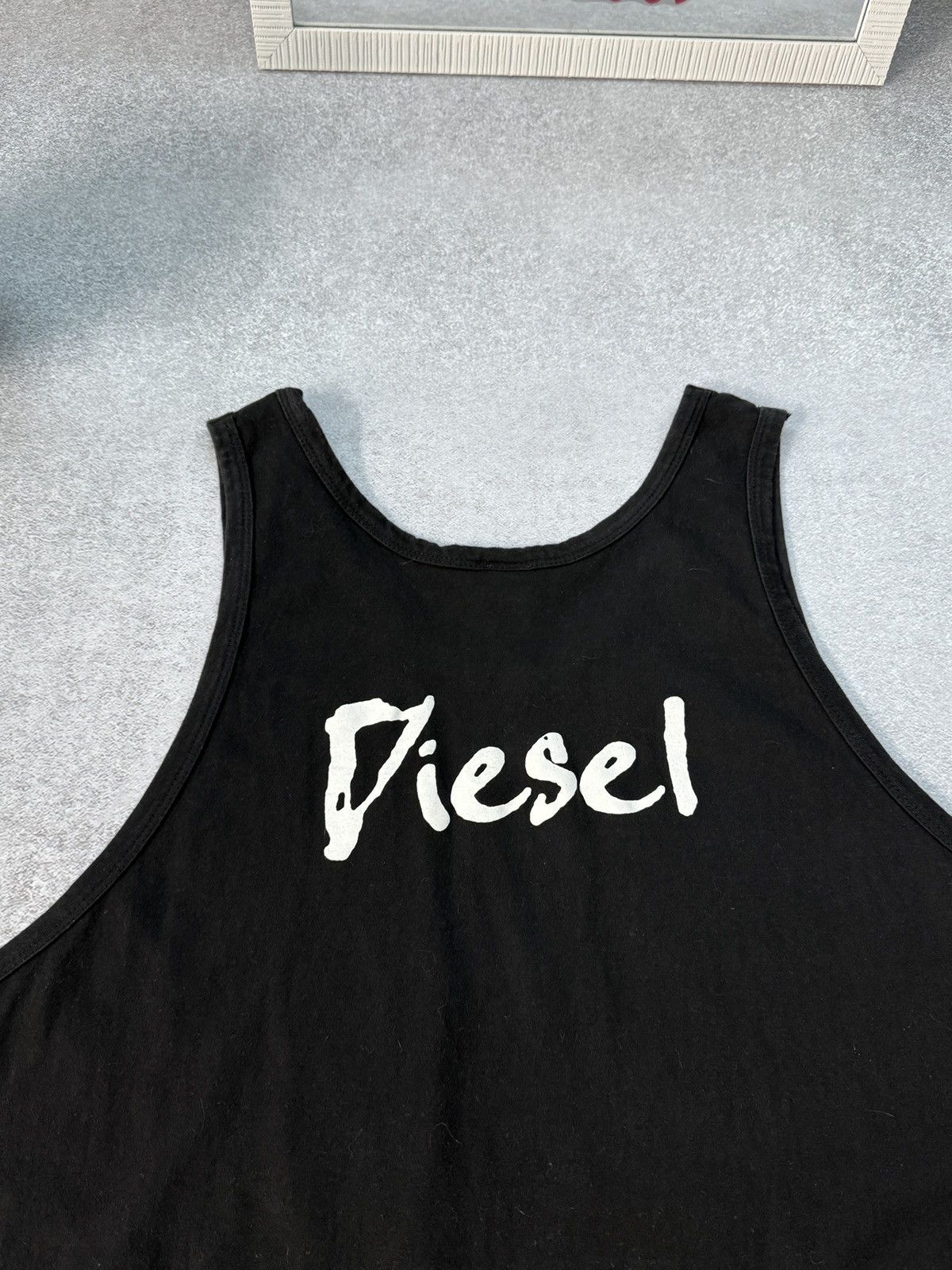Diesel Vintage Diesel Sleeveless T-Shirt Big Logo Black Y2K Japan Size US XXL / EU 58 / 5 - 9 Thumbnail