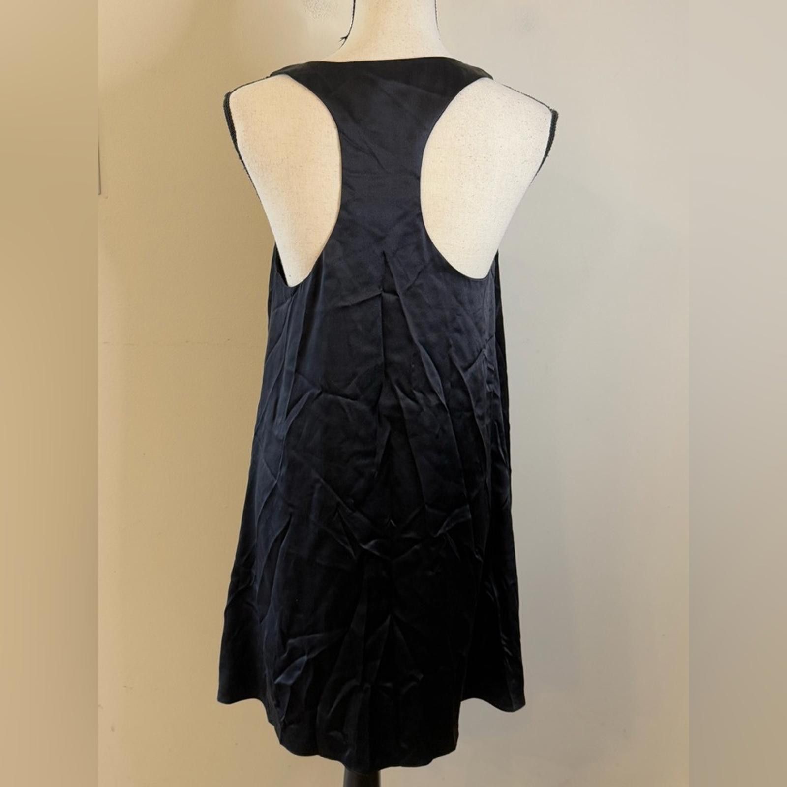 Other Black Halo Silk black mini dress floral embellishment SZ 4 Size S / US 4 / IT 40 - 3 Thumbnail