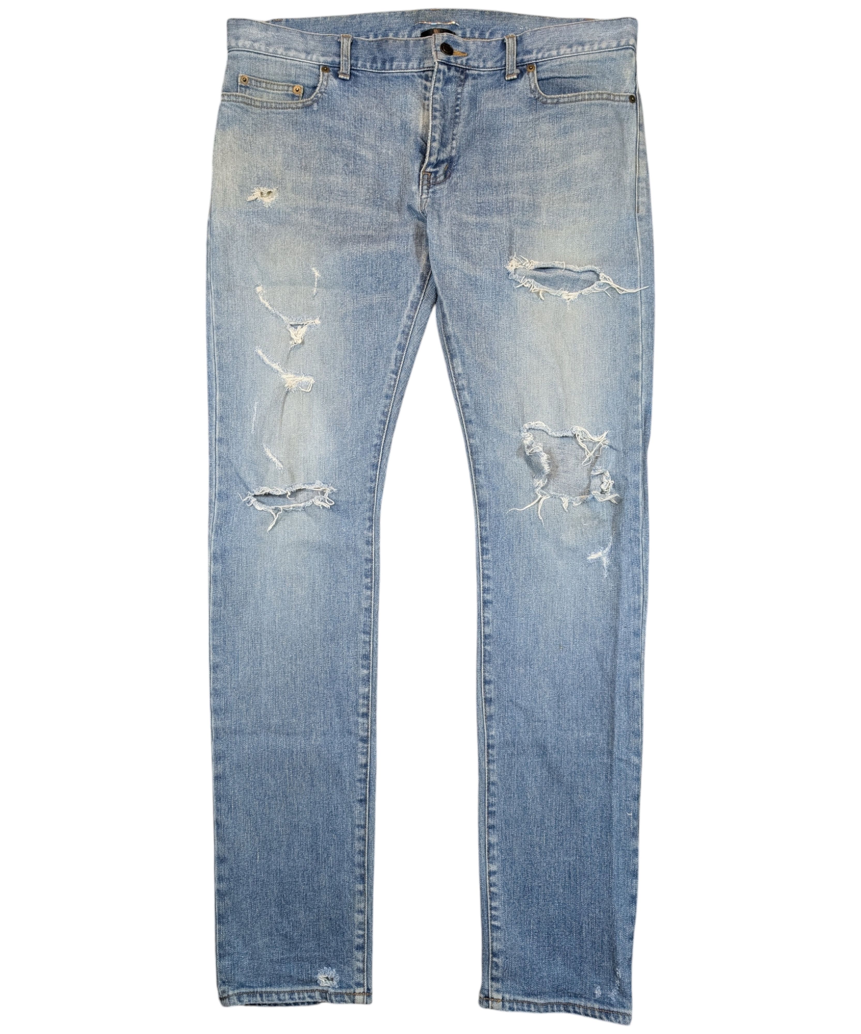 Hedi Slimane × Saint Laurent Paris Heidi SLP D02 Crash Denim 33