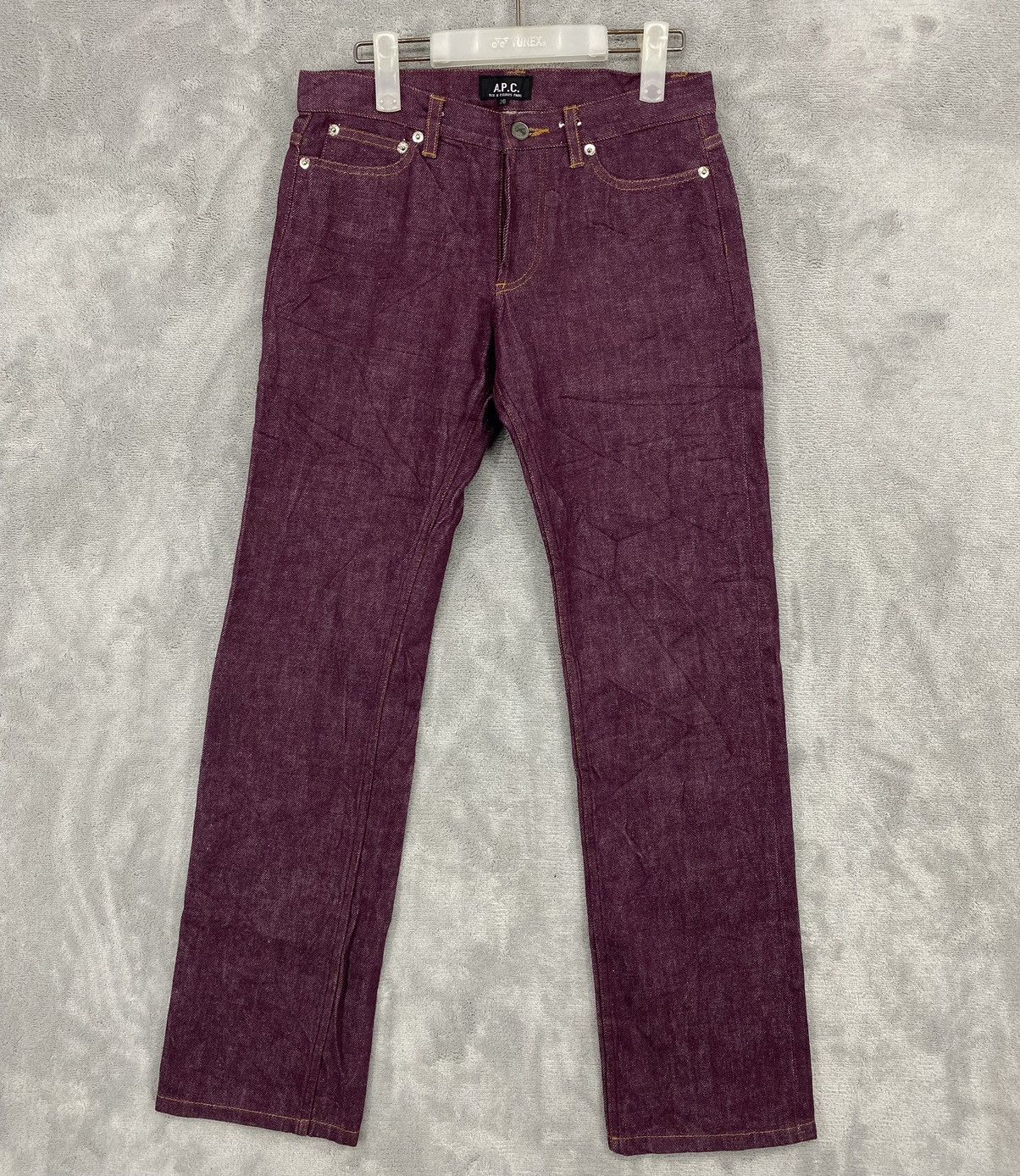 A.P.C. A.P.C RUE DE FLEURUS PARIS RAW DENIM PANTS Size US 26 / EU 42 - 1 Thumbnail
