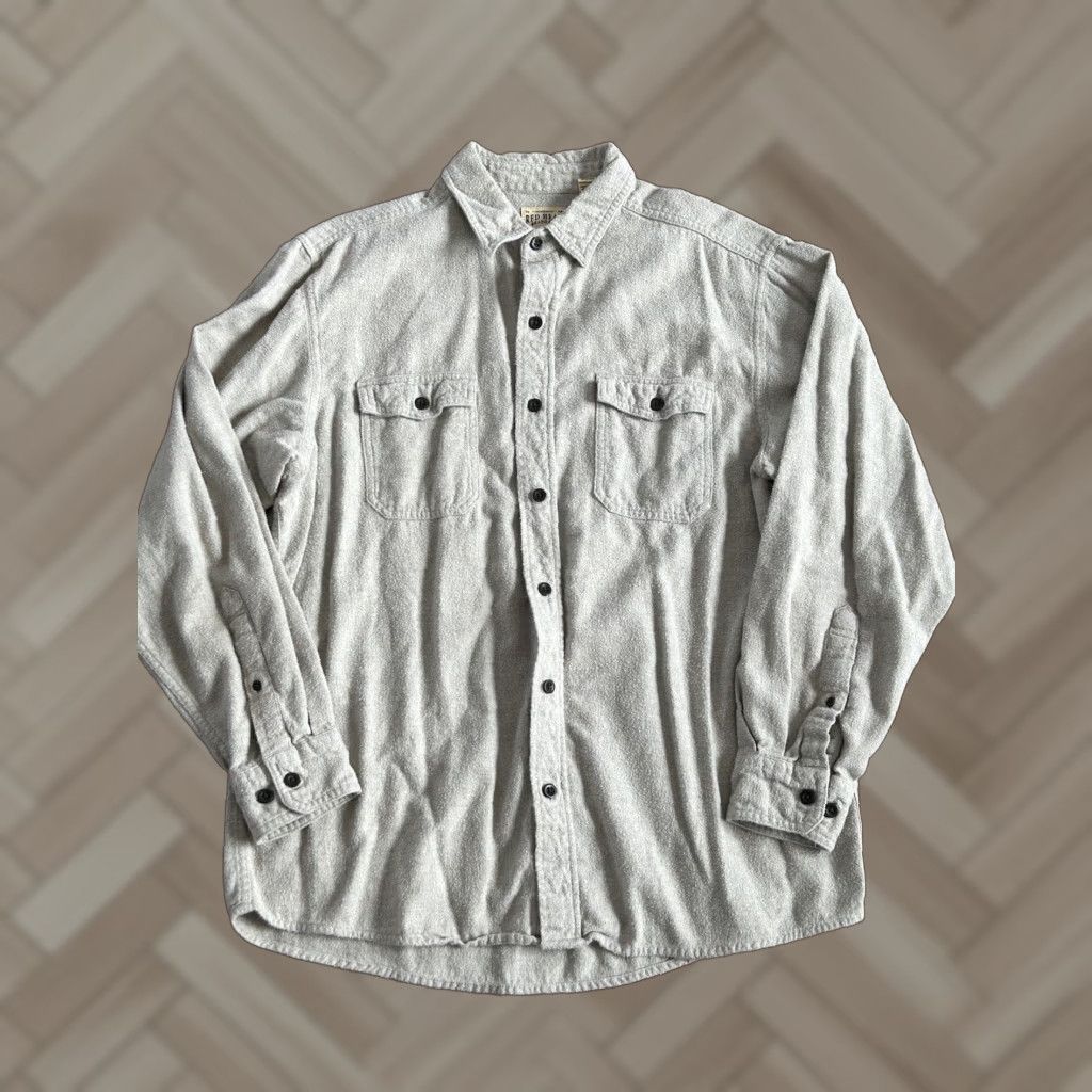 Vintage RedHead Button-Up Shirt Large Beige Long Sleeve Pockets sz Large Size US L / EU 52-54 / 3 - 1 Thumbnail