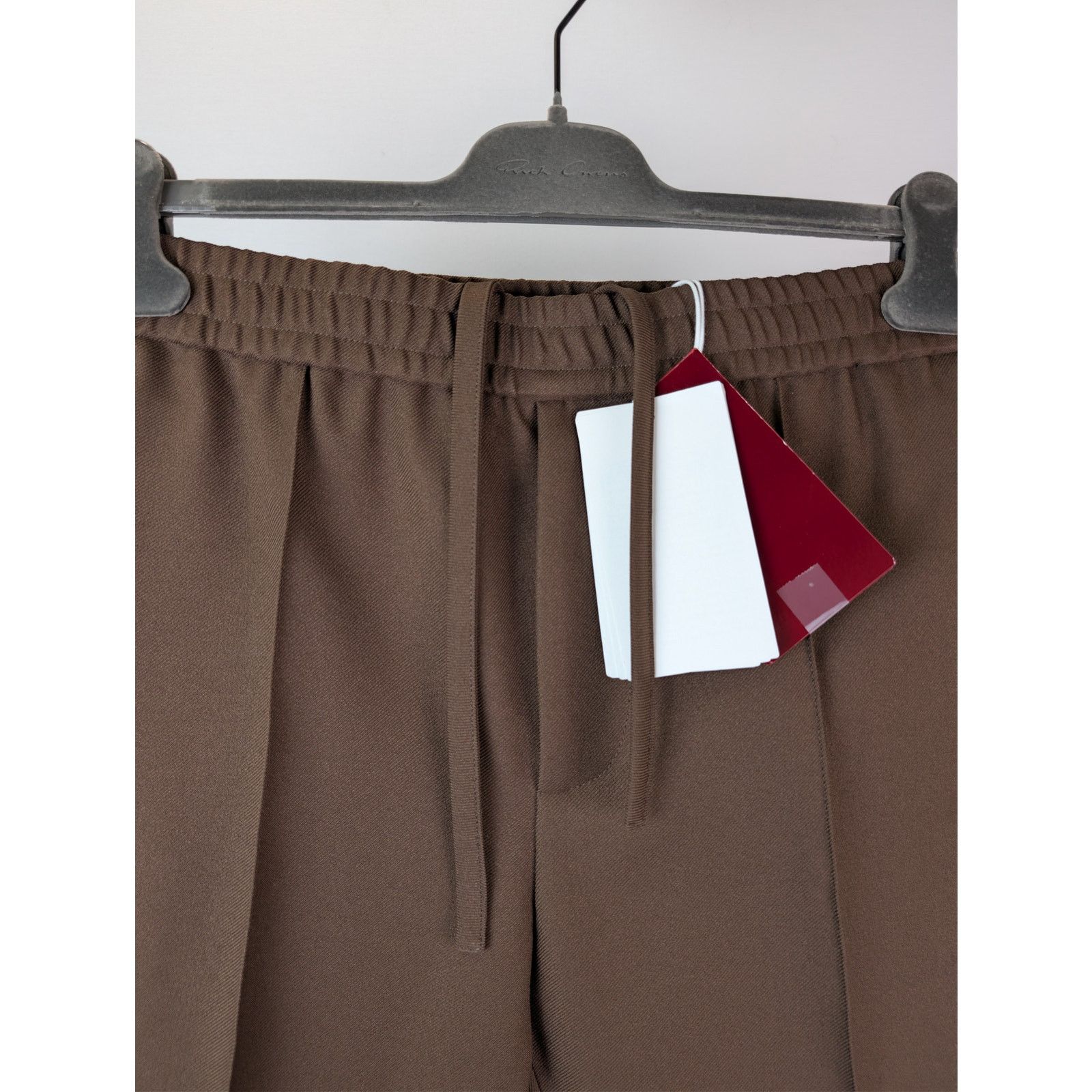 Gucci o1rshd1 Drawstring Fluid Drill Pants in Vanessa Brown / Mix Size US 32 / EU 48 - 8 Thumbnail