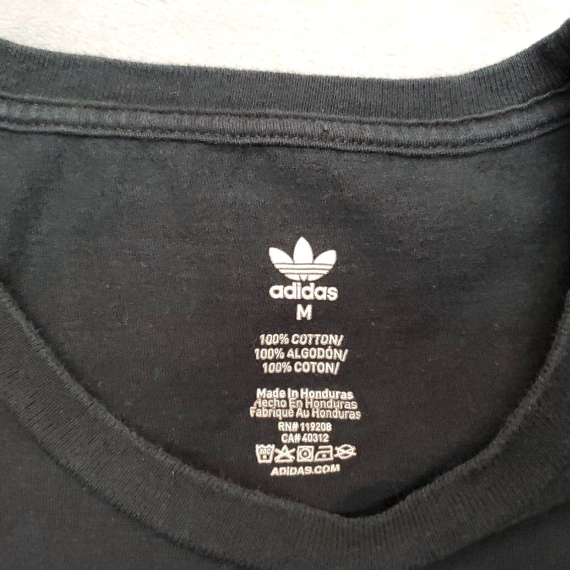Adidas VINTAGE Adidas Shirt Mens Medium Black Trefoil Originals Short Sleeve Retro Classic TEE Size US M / EU 48-50 / 2 - 3 Thumbnail