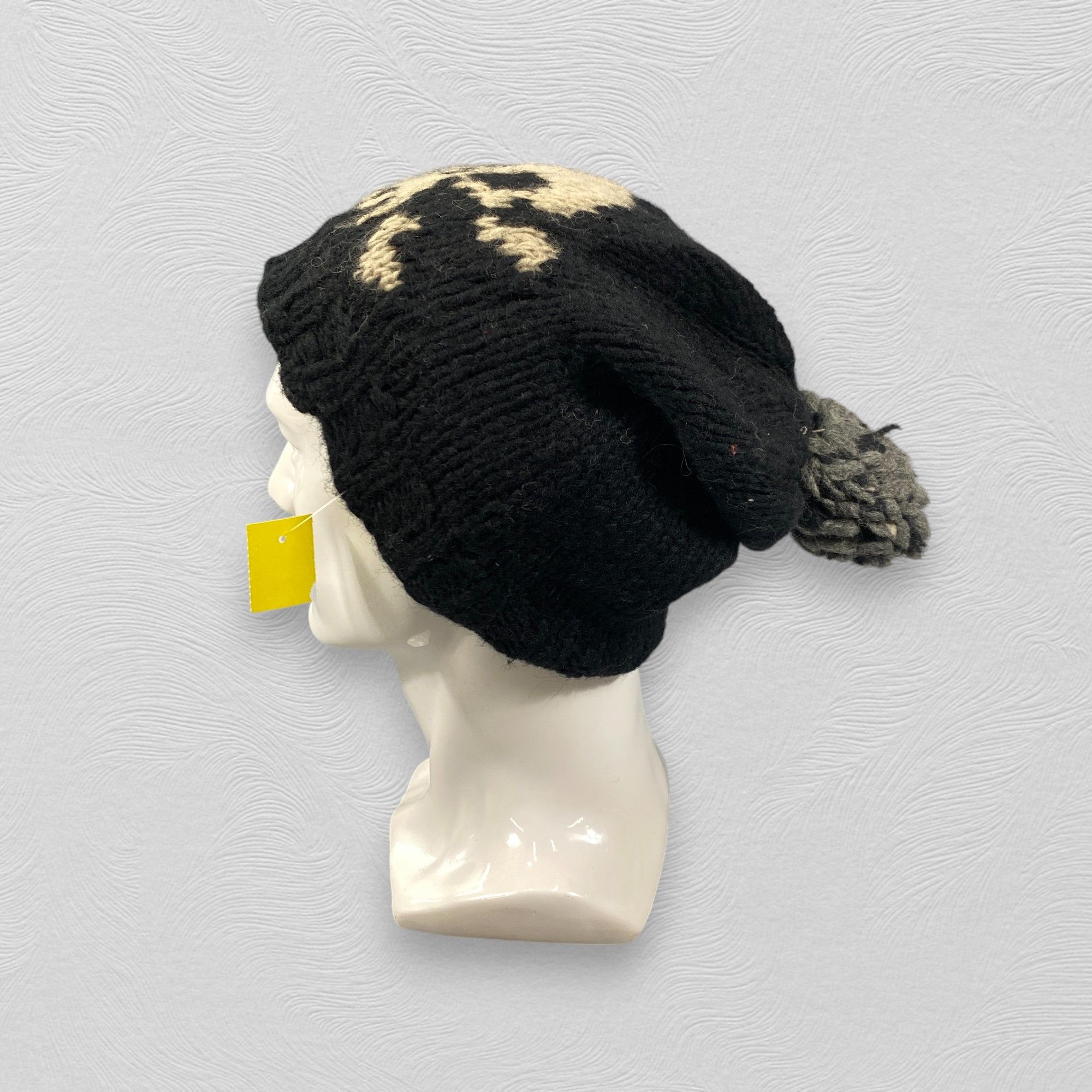 Japanese Brand Grace Hats Skull Slouchy Beanie Hats -BN1128 Size ONE SIZE - 2 Thumbnail