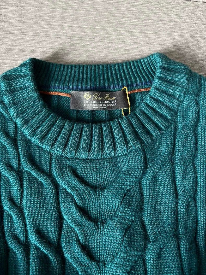 Loro Piana LORO PIANA Ceiling fabric GOK 12 micron knitted sweater Size US L / EU 52-54 / 3 - 8 Thumbnail