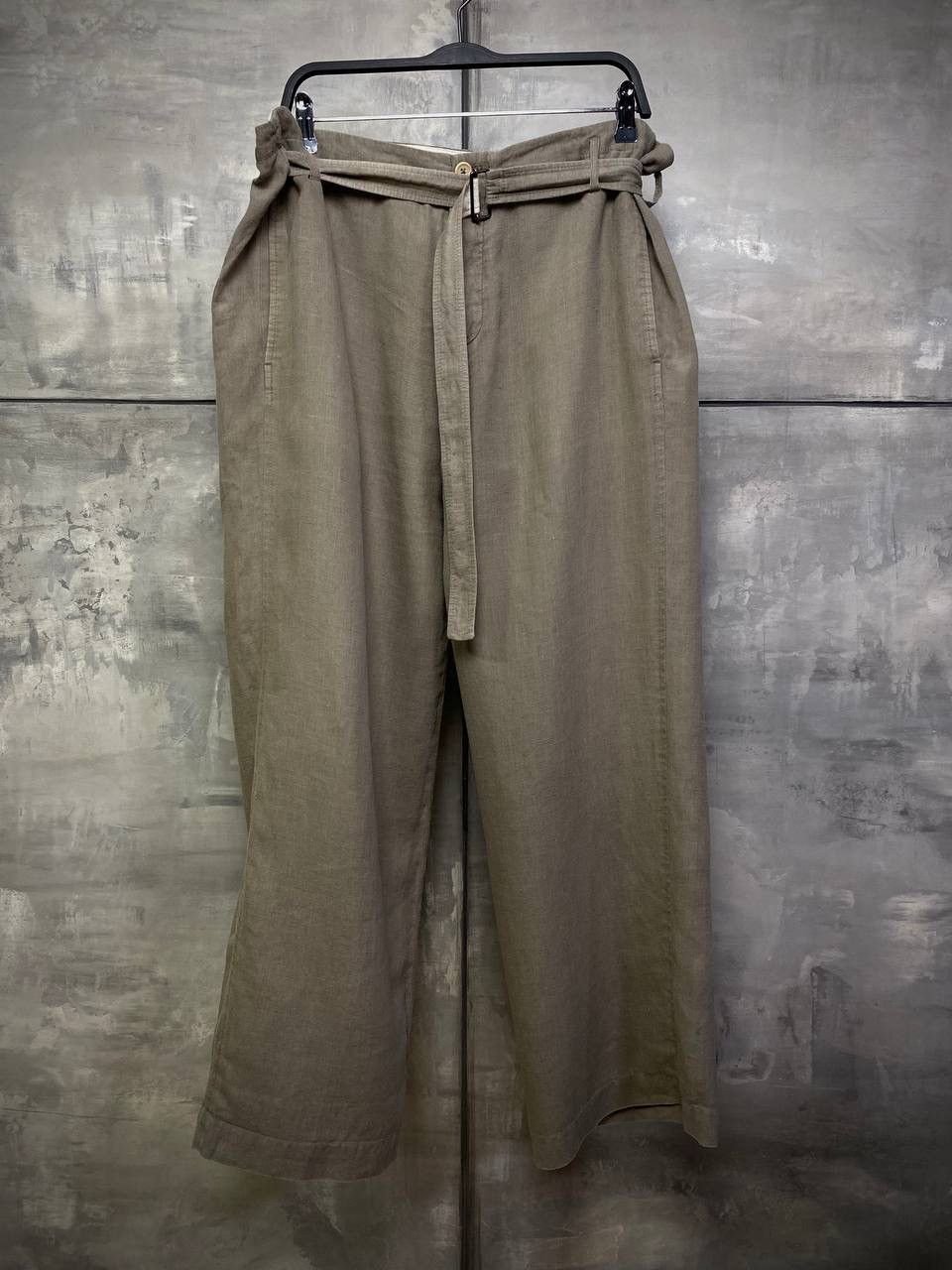 Hemp pants with belt M