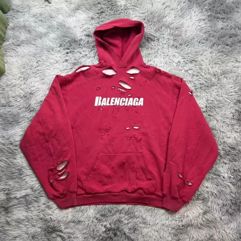 Balenciaga Damaged double-layer sweater