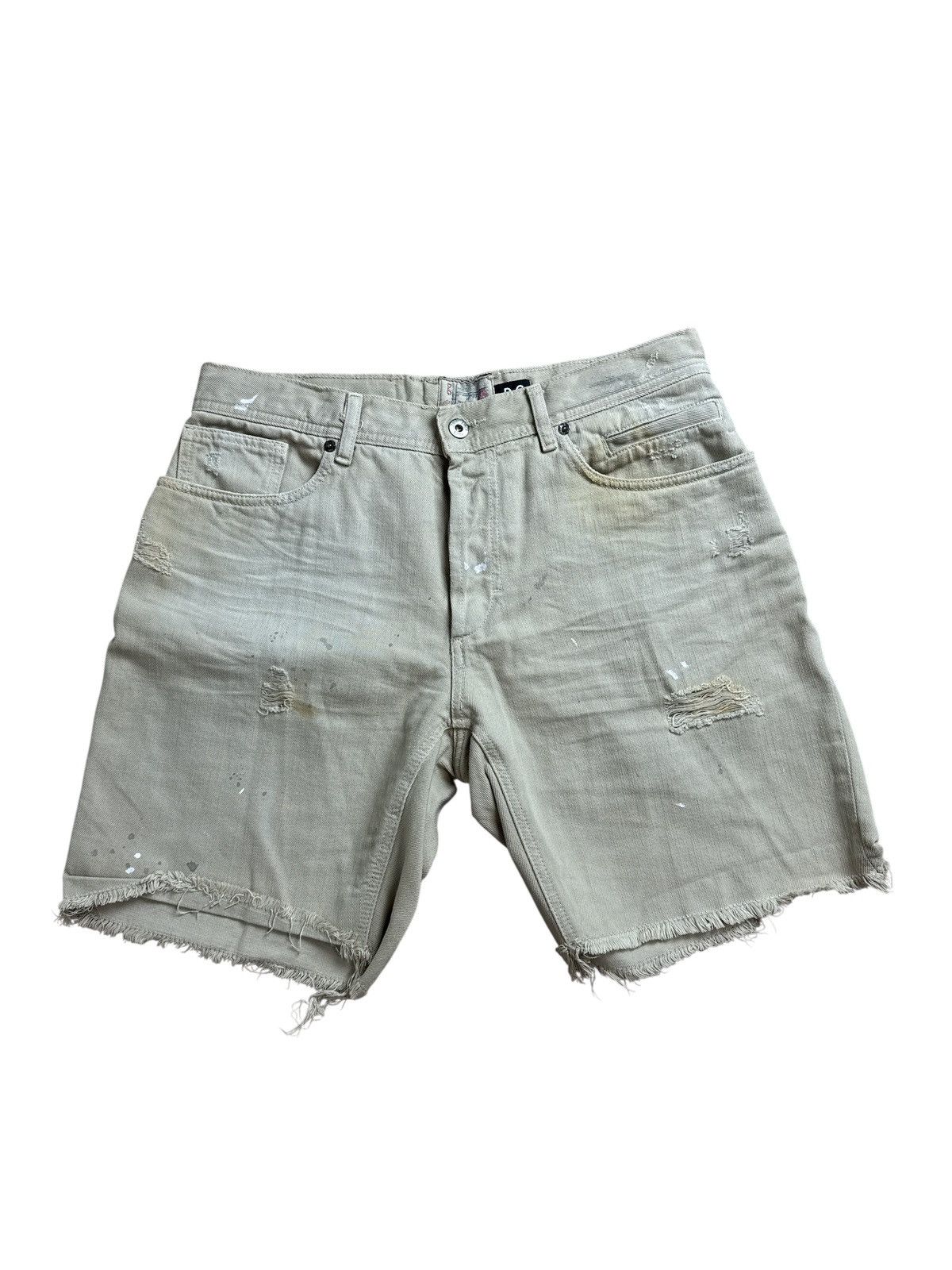 Dolce & Gabbana D&G Dolce & gabbana denim distressed short yellow size 31 Size US 31 - 1 Thumbnail