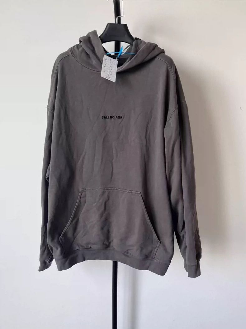 Balenciaga Balenciaga Embroidered Logo monogrammed long-sleeve hooded Size US XL / EU 56 / 4 - 1 Thumbnail