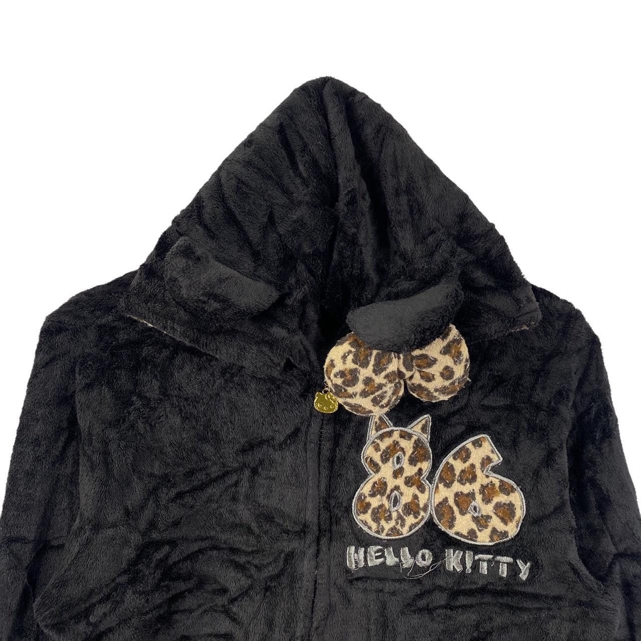 Vintage Vtg HELLO KITTY JAPAN Anime Cartoon Skull Fleece Hoodie Size L / US 10 / IT 46 - 3 Thumbnail