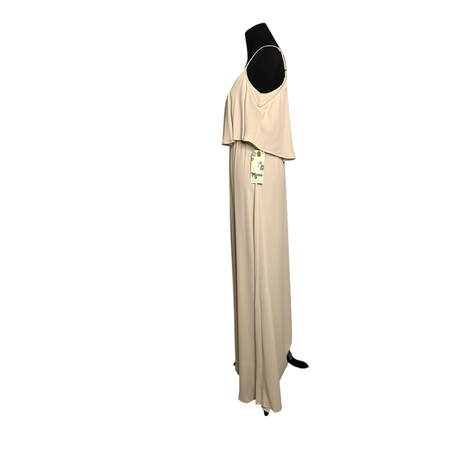 caitlin ruffle maxi dress Show Me Your Mumu Caitlin Ruffle Maxi Dress Rustic