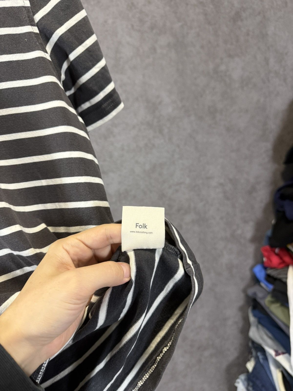 Folk Folk designer striped tee Size US L / EU 52-54 / 3 - 5 Thumbnail