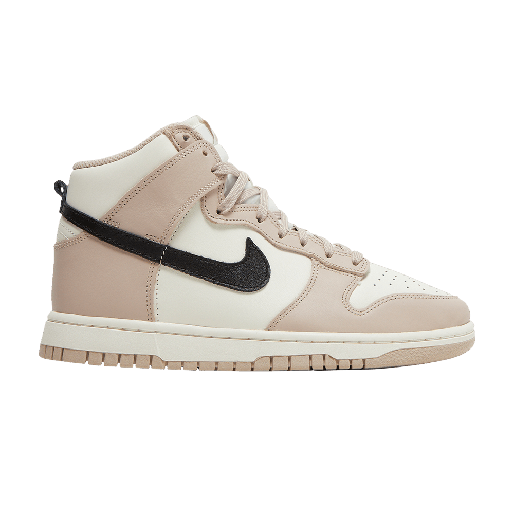 image of Nike Wmns Dunk High Fossil Stone Shoes in Cream, Women's (Size 10)