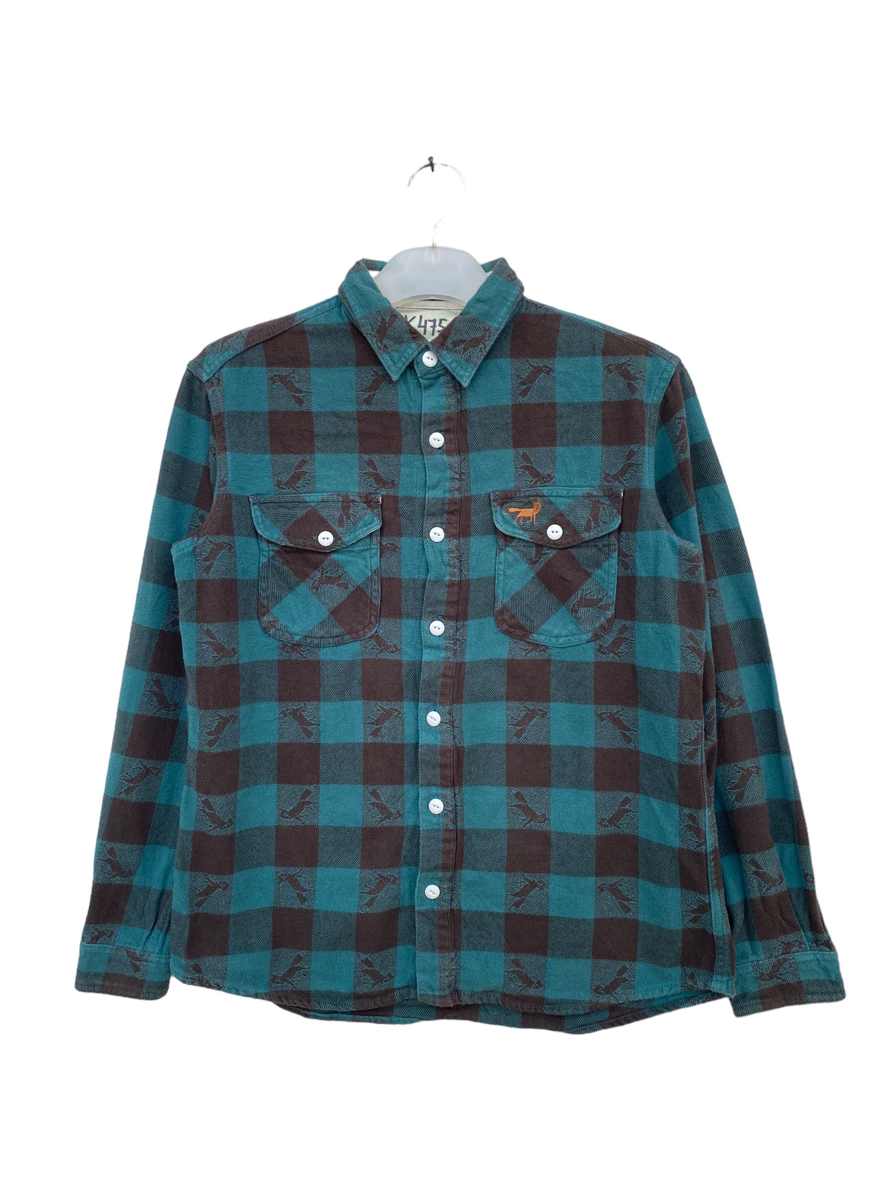 Issey Miyake NE-NET ISSEY MIYAKE KITSUNE STYLE FLANNEL SHIRT Size M / US 6-8 / IT 42-44 - 1 Thumbnail