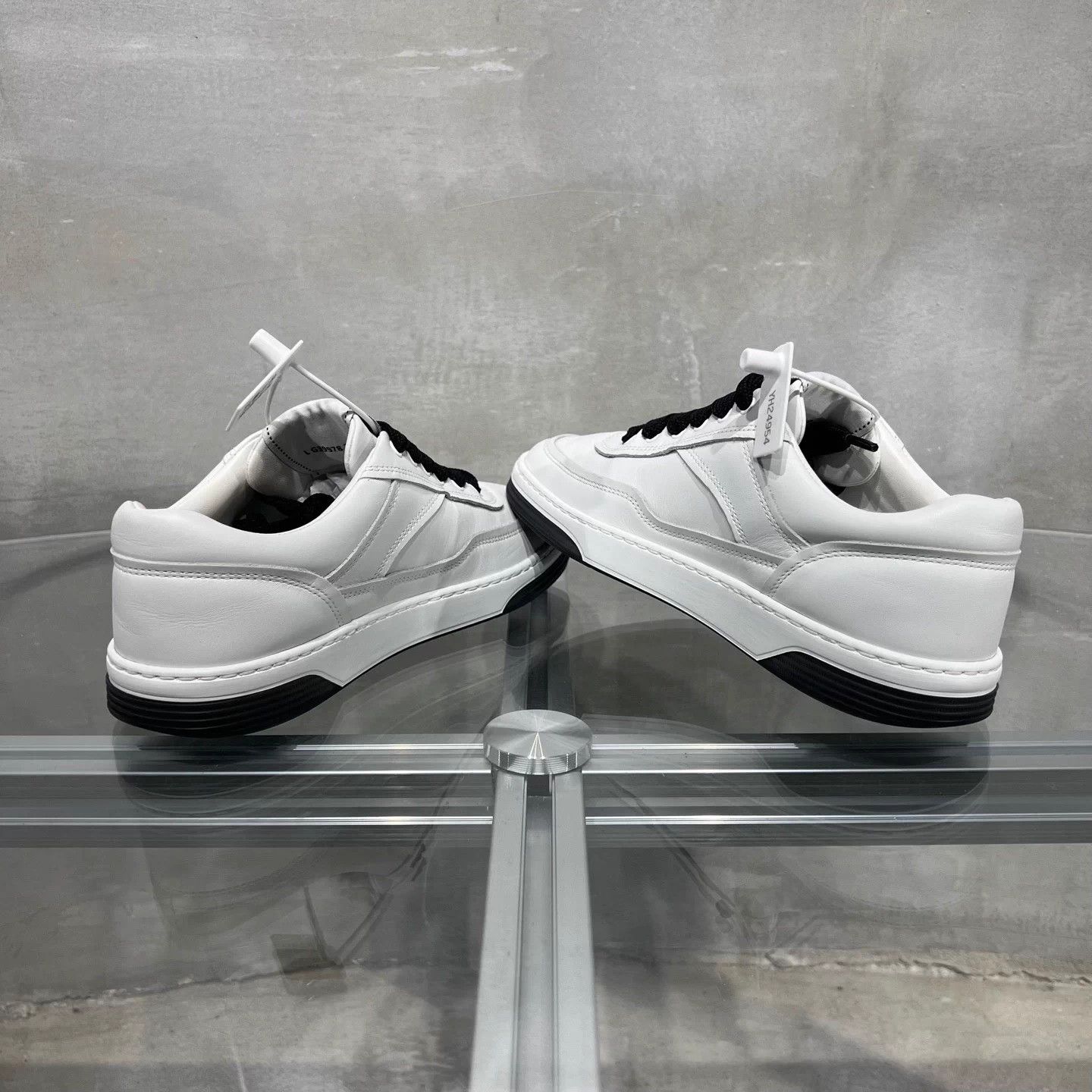 Chanel Chanel Classic CC 24P Black White Panda Sneakers 35.5 Size US 4.5 / IT 34.5 - 5 Thumbnail