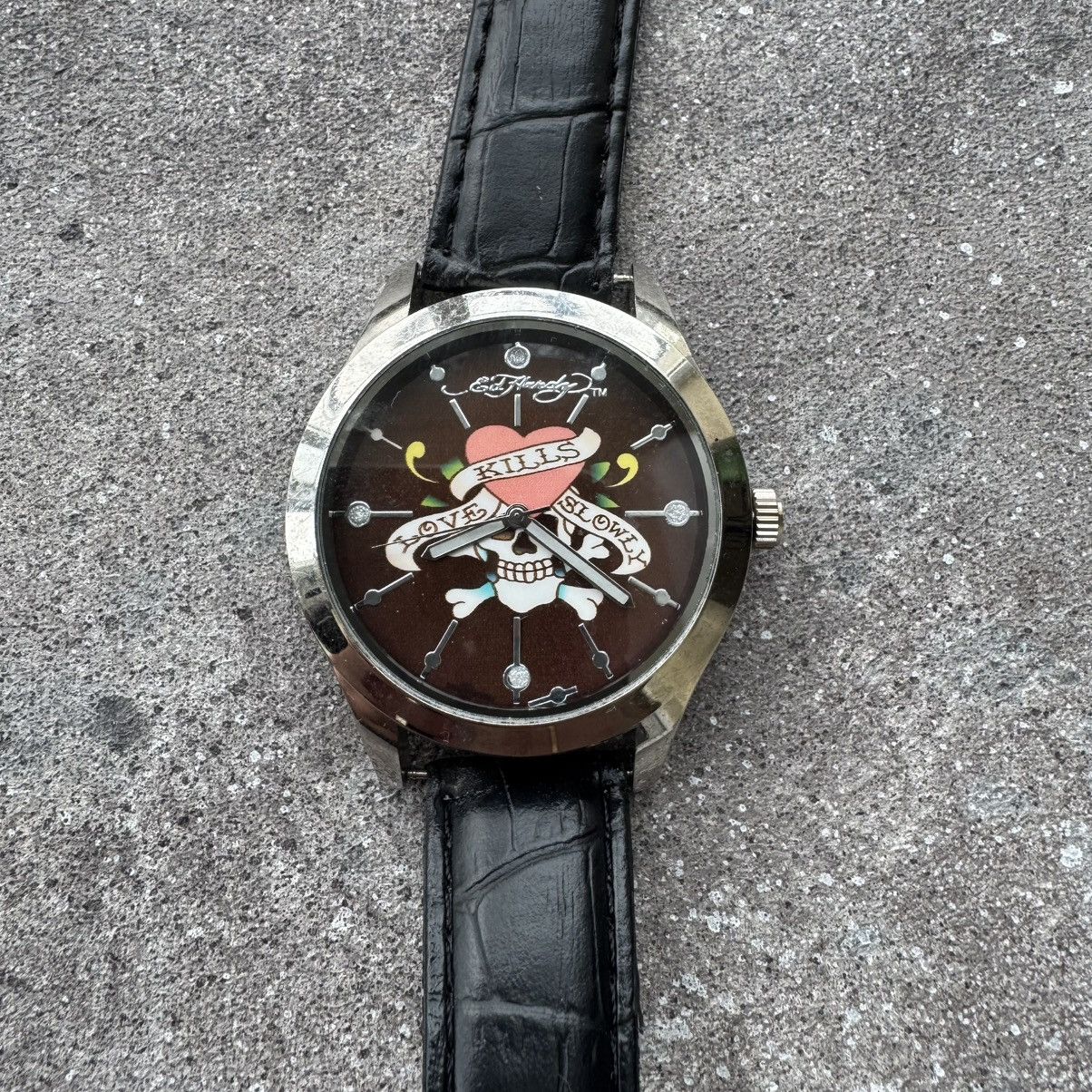 Ed Hardy Ed Hardy Vintage “Love Kills Slowly” Y2K Watches Size ONE SIZE - 4 Thumbnail