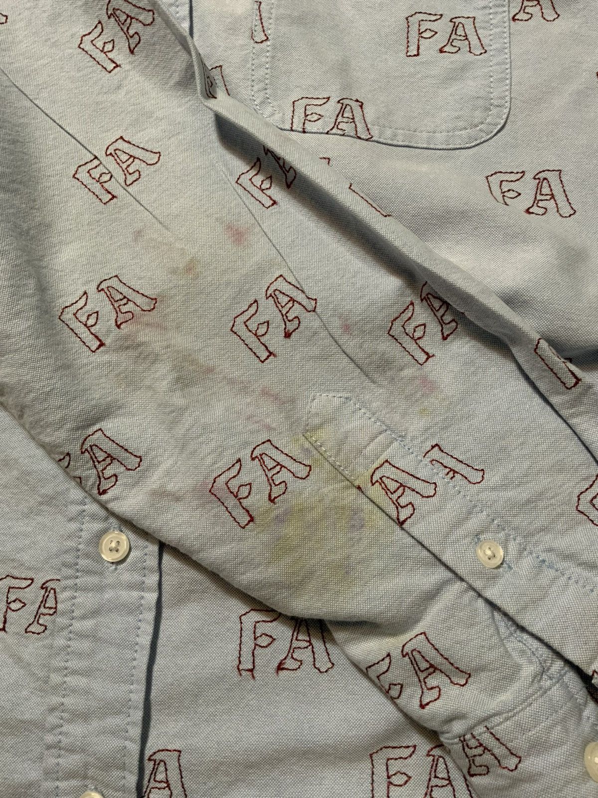 Fucking Awesome Fuc**ing Awesome FA Oxford Blue Button Down L/S 18SS Shirt Size US L / EU 52-54 / 3 - 6 Thumbnail