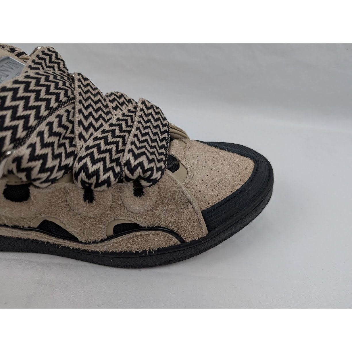 Lanvin o1rshd1 Curb Sneakers in Light Brown/Black Size US 13 / EU 46 - 4 Thumbnail