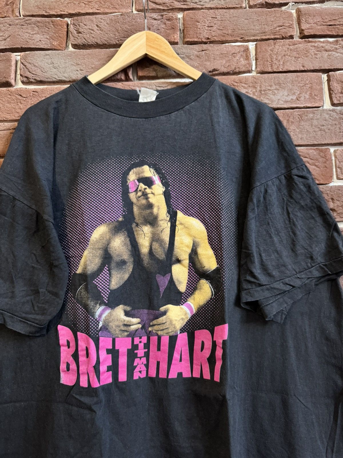 Vintage WWF Bret Hitman Hart Vintage 90s Rare Wrestling T Shirt Size US XL / EU 56 / 4 - 2 Thumbnail
