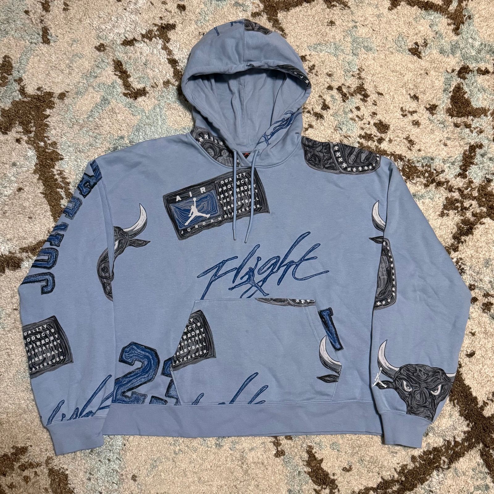 Jordan Brand × Nike Air Jordan Flight Bulls Womens Sweatsuit Small Basketball Size S / US 4 / IT 40 - 2 Thumbnail