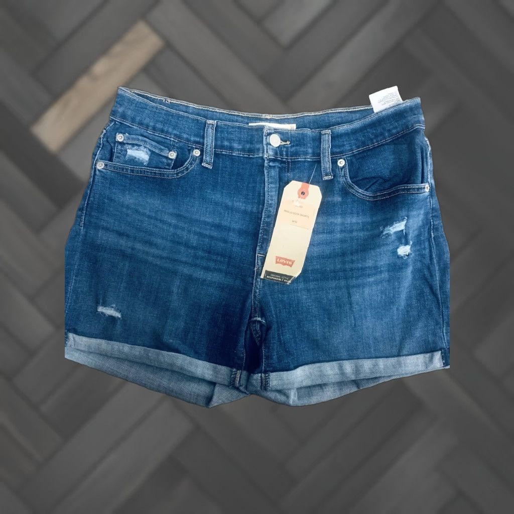 Levi's Levi's Shorts Women Blue 31 Mid-Length Cut-Off Size 24" / US 00 / IT 34 - 1 Thumbnail